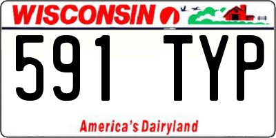 WI license plate 591TYP