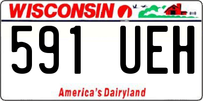 WI license plate 591UEH