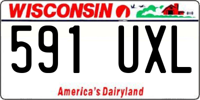 WI license plate 591UXL