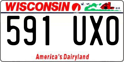 WI license plate 591UXO