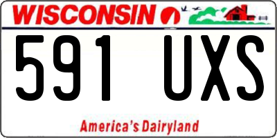 WI license plate 591UXS