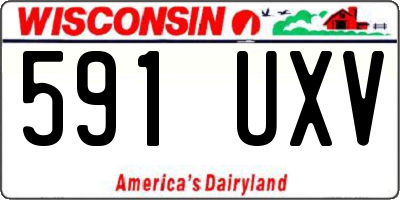 WI license plate 591UXV