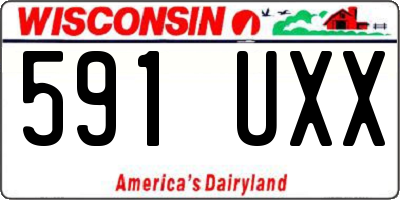 WI license plate 591UXX