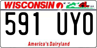 WI license plate 591UYO