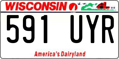 WI license plate 591UYR
