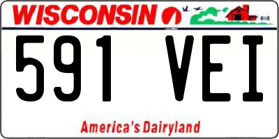 WI license plate 591VEI