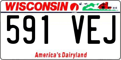 WI license plate 591VEJ