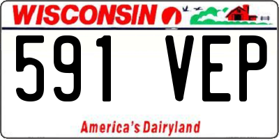 WI license plate 591VEP
