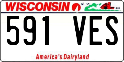 WI license plate 591VES
