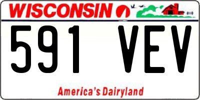 WI license plate 591VEV