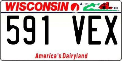 WI license plate 591VEX