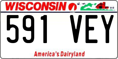 WI license plate 591VEY