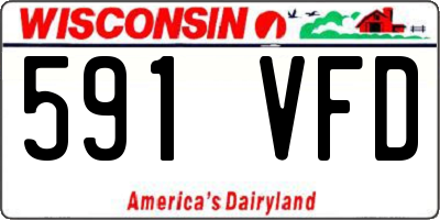 WI license plate 591VFD