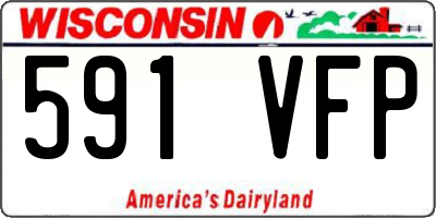 WI license plate 591VFP