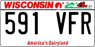 WI license plate 591VFR