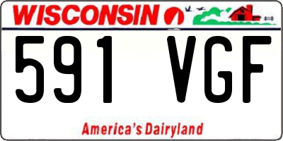 WI license plate 591VGF