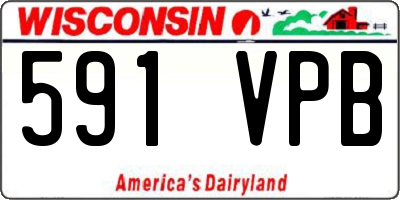 WI license plate 591VPB