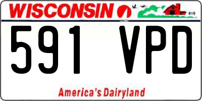 WI license plate 591VPD