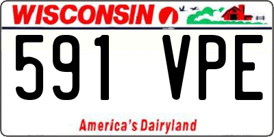 WI license plate 591VPE