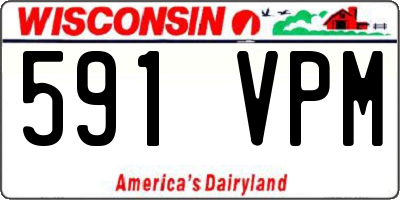 WI license plate 591VPM