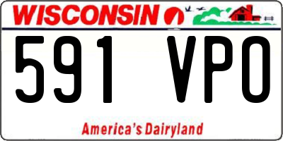 WI license plate 591VPO