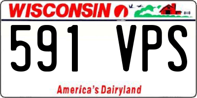 WI license plate 591VPS