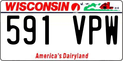 WI license plate 591VPW