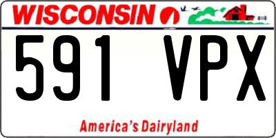 WI license plate 591VPX