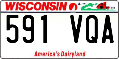 WI license plate 591VQA