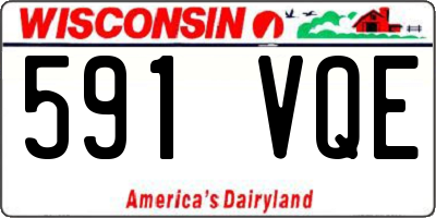WI license plate 591VQE