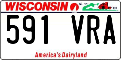 WI license plate 591VRA