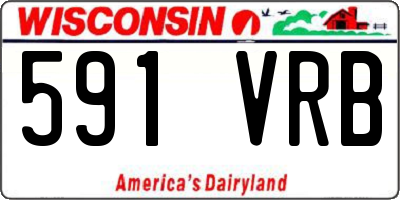 WI license plate 591VRB