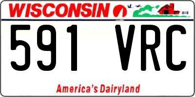 WI license plate 591VRC