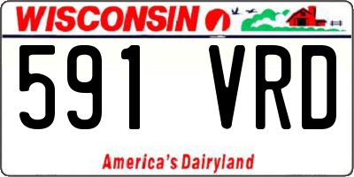 WI license plate 591VRD