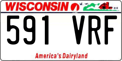 WI license plate 591VRF