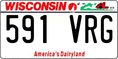 WI license plate 591VRG