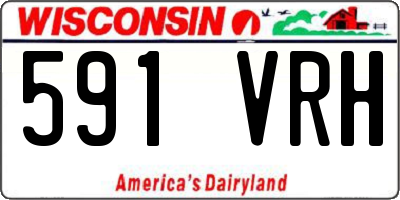 WI license plate 591VRH