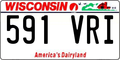 WI license plate 591VRI
