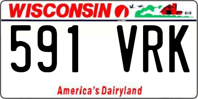 WI license plate 591VRK