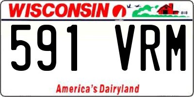 WI license plate 591VRM