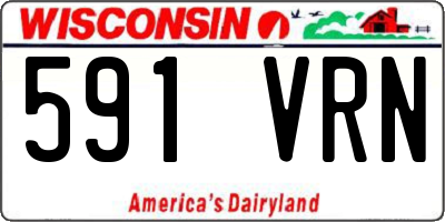 WI license plate 591VRN