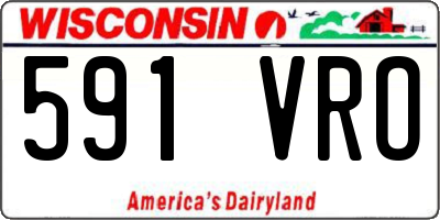 WI license plate 591VRO