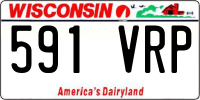 WI license plate 591VRP