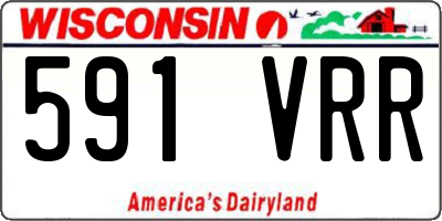 WI license plate 591VRR