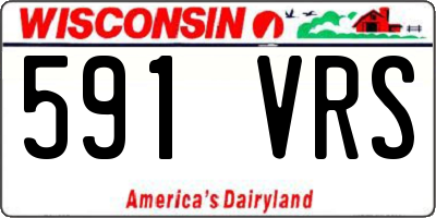 WI license plate 591VRS
