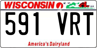 WI license plate 591VRT