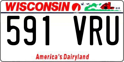 WI license plate 591VRU