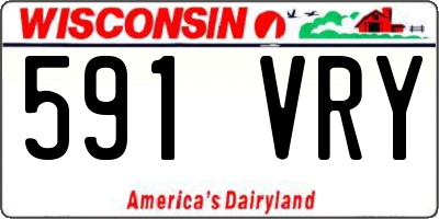 WI license plate 591VRY