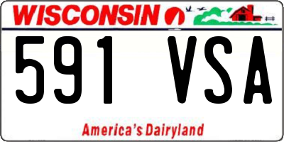 WI license plate 591VSA