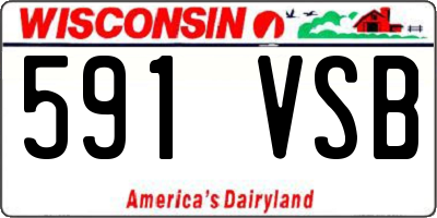 WI license plate 591VSB